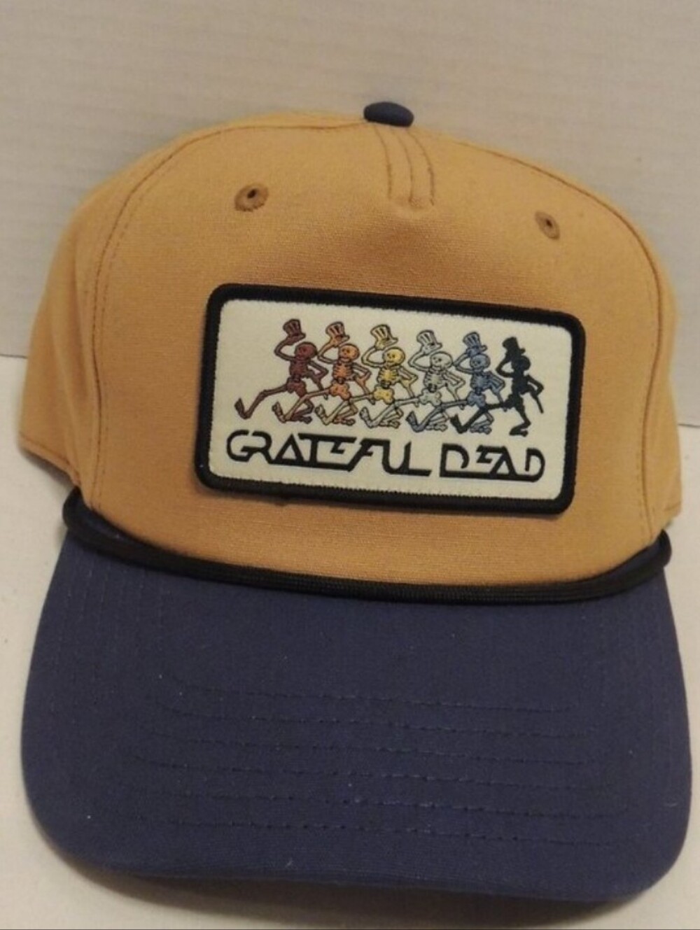 Grateful Dead Brown and Blue Hat Trucker Style-Dad Type
